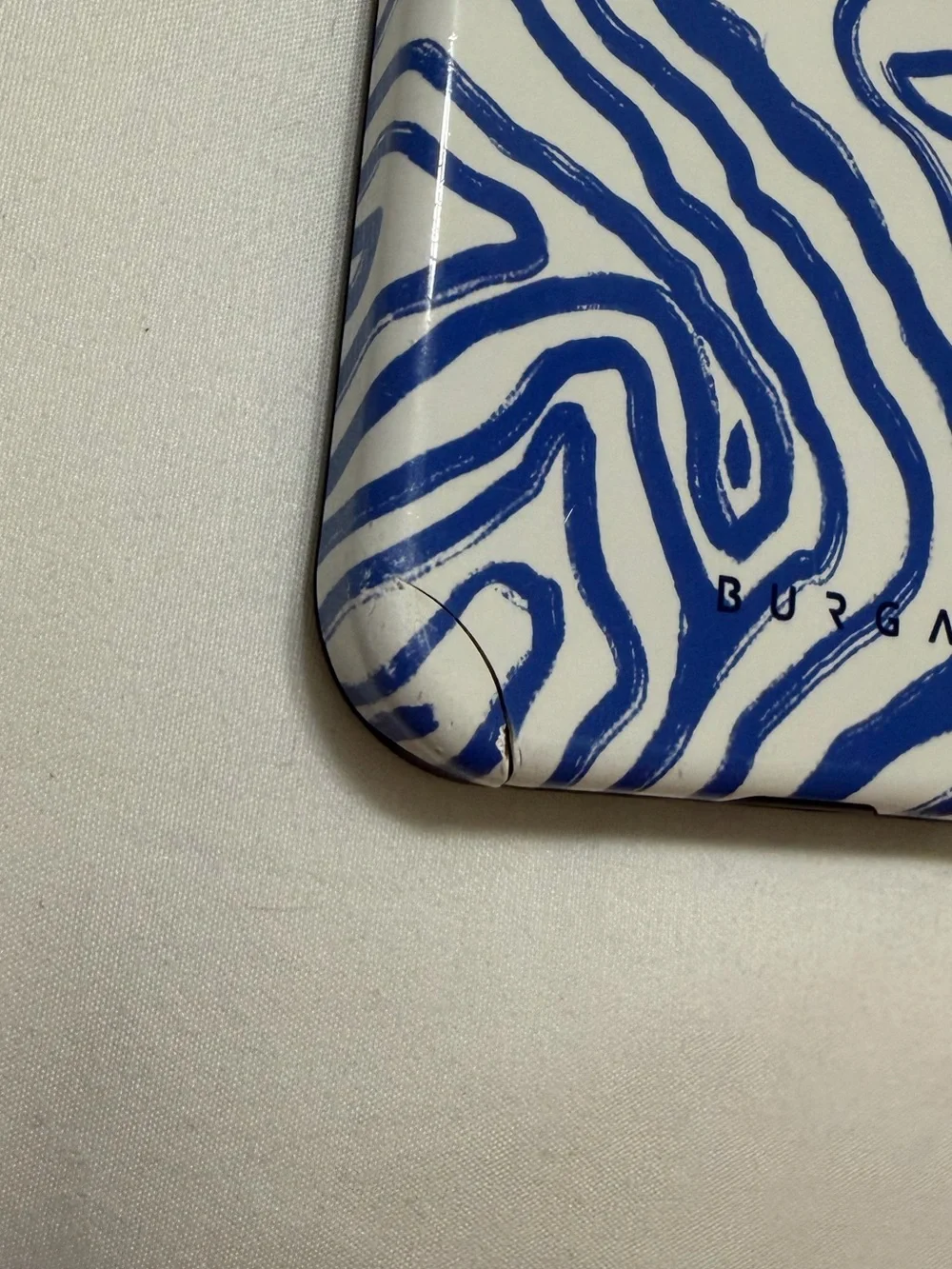BURGA IPhone 15 Cases - Aura blue/orange & blue swirl/zebra design